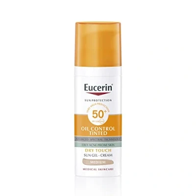 Afbeelding van Eucerin Sun Oil Control Dry Touch Tinted Gel Cream SPF 50+ Medium