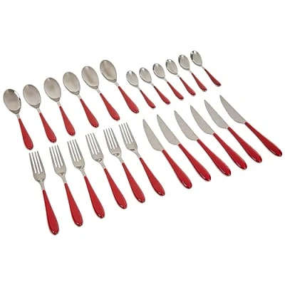 Image de Bugatti gg3u 023f50 gioia ménagère de 24 pièces service table san/acier rouge 22 x 8 30 cm