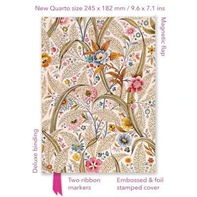 Afbeelding van Flame Tree Quarto Notebook William Kilburn: Marble End Paper (Foiled Journal)
