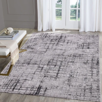 Afbeelding van Evra Lorena Modern Vloerkleed Laagpolig Tapijt Grijs Rechthoek Polyester 120x160 cm