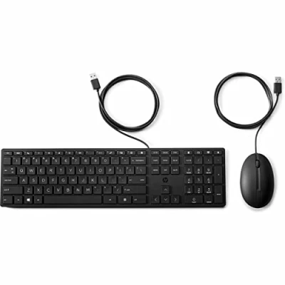 Afbeelding van Toetsenbord en muis HP 9SR36AA#ABE Qwerty Spaans Zwart