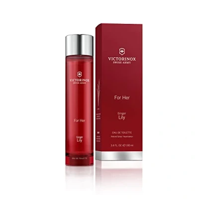 Afbeelding van Victorinox Swiss Army For Her Ginger Lily V0001298 Eau de toilette voor dames, gember en lelietje van dalen, fris verkwikkend, veganistisch, 100 ml