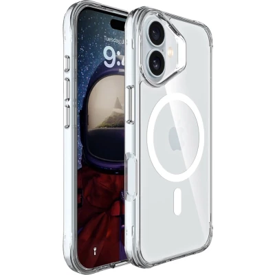Afbeelding van imoshion Hoesje Geschikt voor iPhone 16 Rugged Air MagSafe case Transparant
