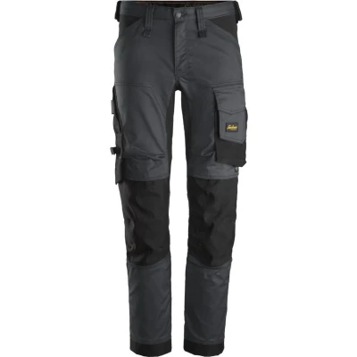 Afbeelding van Snickers AllroundWork, Stretch Werkbroek 6341 100 Staal Grijs/Zwart