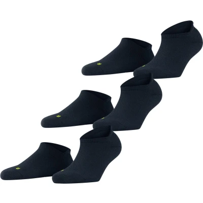 Afbeelding van FALKE Cool Kick Sneakers, uniseks, 3 stuks, ademend, sneldrogend, functioneel garen, lage voering, lussen, verstevigend effect, multipack, paar, Blauw (Navy 6120)