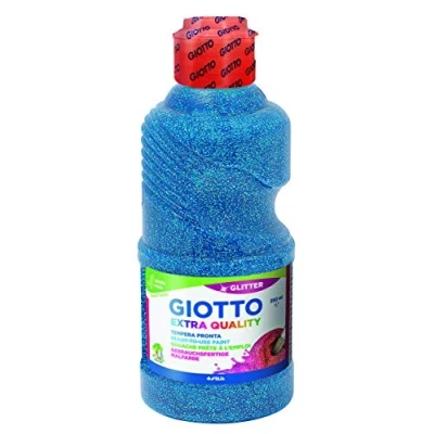 Image de Poster peinture 250ml giotto paillettes cyan