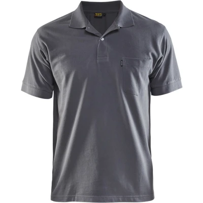 Afbeelding van Blaklader pique polo 3305 1035 grijs mt L
