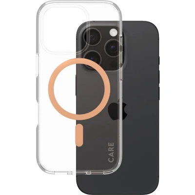Afbeelding van PanzerGlass Hoesje Geschikt voor iPhone 16 Pro CARE Flagship Case MagSafe Oranje