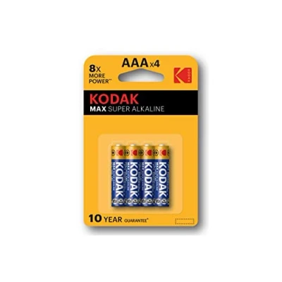 Image de KODAK Piles MAX Alcaline AAA / LR03 pack de 4