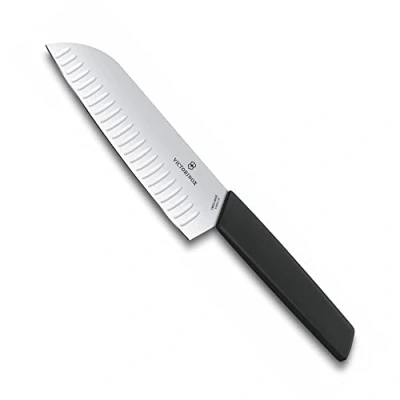 Afbeelding van Victorinox Swiss Modern Santokumes 17cm Kuiltjes Zwart