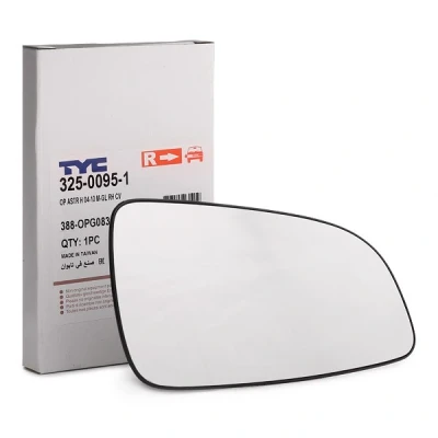 Afbeelding van TYC 325 0095 1 Spiegelglas rechts OPEL: Astra H TwinTop, Caravan, GTC