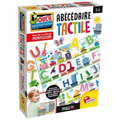 Afbeelding van Lisciani Montessori het alfabet Tactile educatief spel voor kinderen vanaf 3 jaar FR72446