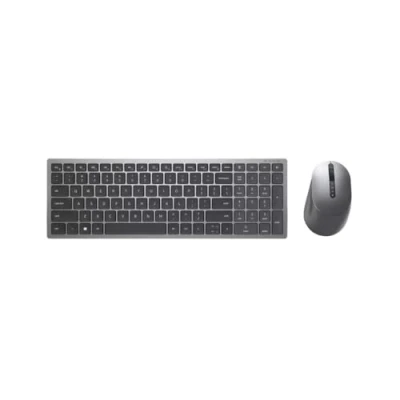 Image de Dell Multi Device Wireless Keyboard and Mouse Combo KM7120W Ensemble clavier et souris Bluetooth 2.4 GHz QWERTY International US gris titan pour Latitude 5320 5520; Precision 3551; XPS 15 9500