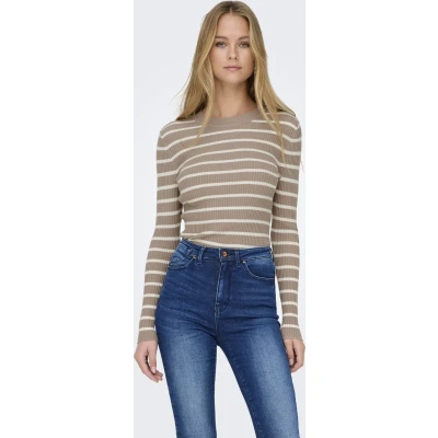 Afbeelding van Only Trui Onllouisa L/s Pullover Knt Nca 15344579 Mocha Meringue Dames Maat XS