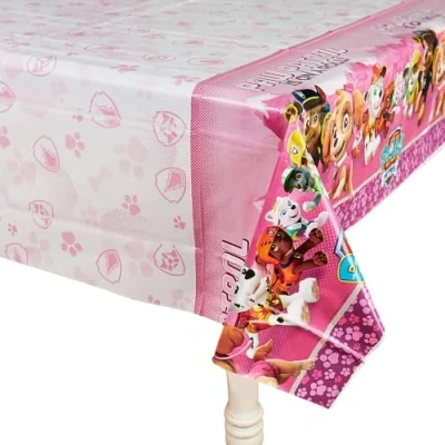 Afbeelding van Tafelkleed Pink Paw Patrol 1.2x1.8m