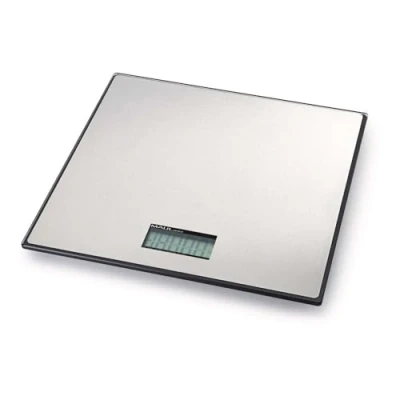 Afbeelding van MAUL pakketweegschaal Global 25kg ( /20gr) incl. batterij. Weegplateau 32x32cm, weegt kg en lb