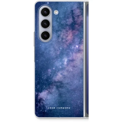 Afbeelding van Case Company® hoesje geschikt voor Samsung Galaxy Z Fold5 Nebula Soft Cover Telefoonhoesje Bescherming aan alle Kanten en Schermrand