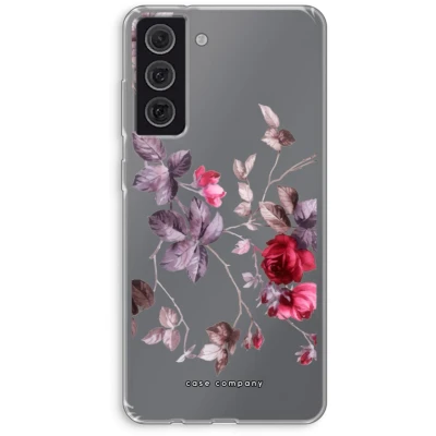 Afbeelding van Case Company® hoesje geschikt voor Samsung Galaxy S21 FE Mooie bloemen Soft Cover Telefoonhoesje Bescherming aan alle Kanten en Schermrand