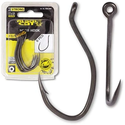 Afbeelding van Black Cat Mega Hook DG Coating (6 pcs) Maat : Haak 8/0