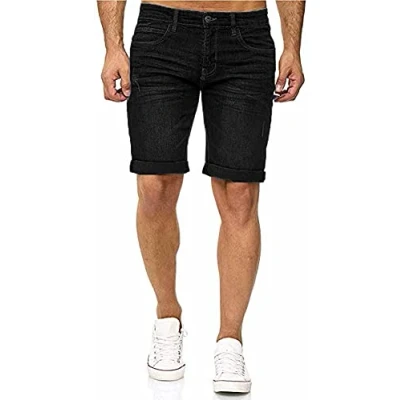 Afbeelding van Indicode Kaden Denim Shorts, Ultra/zwart