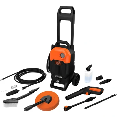Afbeelding van B&amp;D Hogedrukreiniger met variabele handgreep 1700Watt 125 BAR BEPW2000KIT Compleet terrasreiniger 150