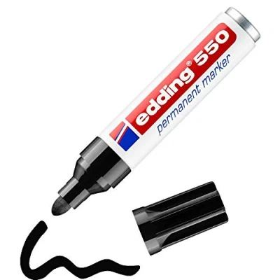 Afbeelding van Edding 550 Permanent Marker Blister Of 1 Black