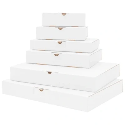 Afbeelding van verpacking Maxibrief MB 5 vouwdozen, 350 x 250 50 mm, wit, binnenafmetingen 340 245 46 stuks