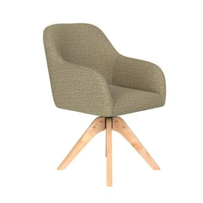 Afbeelding van Housecraft Living Otis Eetkamerstoel Draaibaar Hout Pistache groen