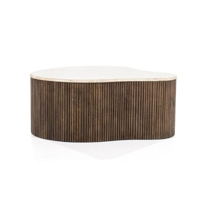Afbeelding van Eleonora Salontafel Mari Groot Bruin 83,00cm x 34,00cm 72,00cm