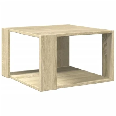 Afbeelding van Salontafel 51,5x51,5x30 cm bewerkt hout sonoma eikenkleurig