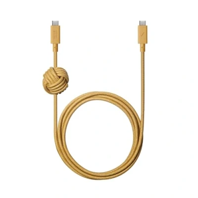 Afbeelding van Native Union Anchor Kabel 240W USB C naar Power Delivery 3.1 versterkte gevlochten oplaadkabel met verzwaarde knoop voor iPhone 15, 15 Pro Max, MacBook 14 inch / 16 M2, Air