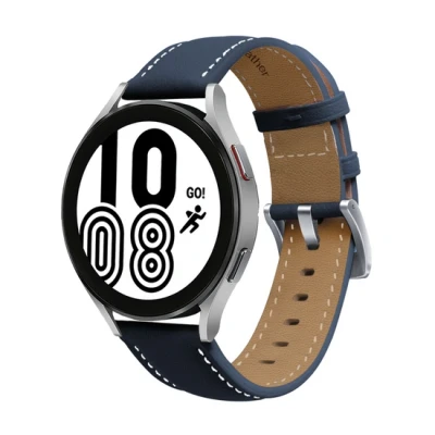 Afbeelding van Garmin Forerunner 55 / 245 645 Premium Leather bandje Donkerblauw