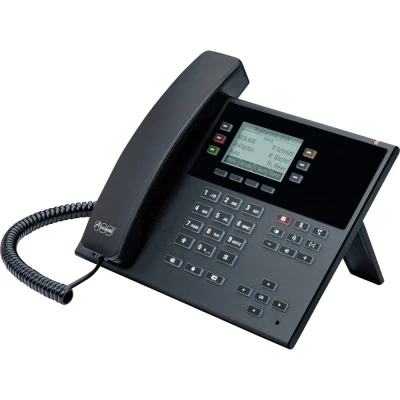 Afbeelding van Auerswald COMfortel D 210 Vaste VoIP telefoon Handsfree, Headsetaansluiting, Optisch belsignaal, PoE Grafisch display Zwart