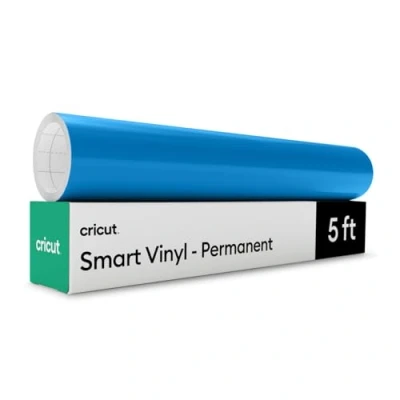Afbeelding van Cricut Smart Vinyl Permanent, oceaanblauw, 33 cm x 1,5 m los (1)