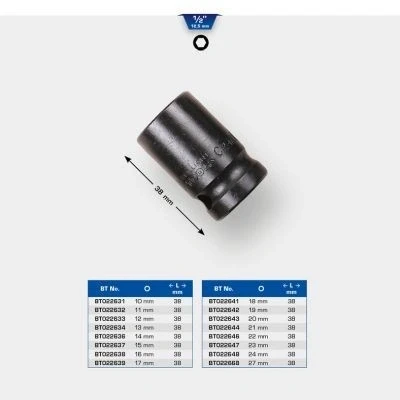 Afbeelding van Brilliant Tools, Dopsleutel + dopmoer, BT022643 (20 mm)