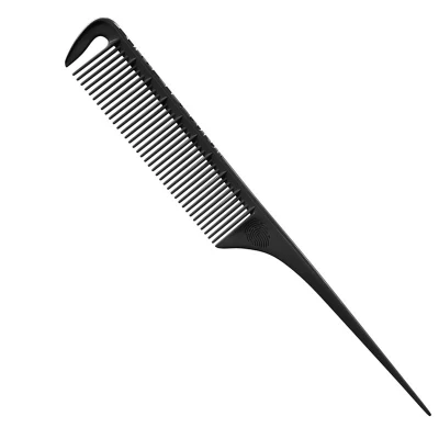 Afbeelding van Curve O Loves Color Tail Comb Regular Black 1stuks Kam