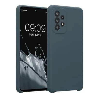 Afbeelding van kwmobile Housse compatible avec Samsung Galaxy A52 / 5G A52s coque de téléphone protection souple en TPU silicone ardoise foncée
