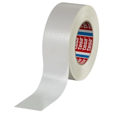 Afbeelding van Tesa 60462 Duct Tape extra sterk plakband voor reparaties, fixeren, verpakken, verzegelen, noodgevallen, alle doeleinden, binnen en buiten, 50 mm x m (wit)