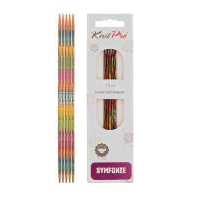 Afbeelding van KnitPro KP20132 naalden met dubbele punten, hout, meerkleurig, 20 cm x 2,75 mm