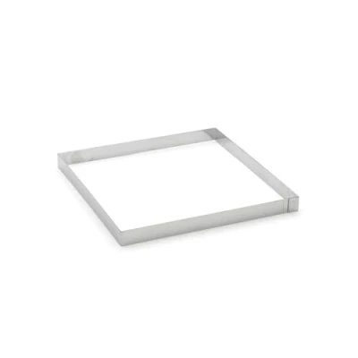 Afbeelding van De Buyer vierkante vorm RVS 20x2cm