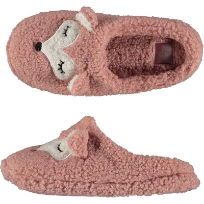 Afbeelding van Apollo Instap Pantoffels dames Roze Teddy Fox maat 37/38 Sloffen 37