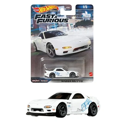 Afbeelding van Hot Wheels Fast and Furious Die Cast Car Model RX 7 FD schaal 1:64 6 cm HKD22