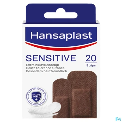 Image de Hansaplast Pansements Sensitive Dark 20