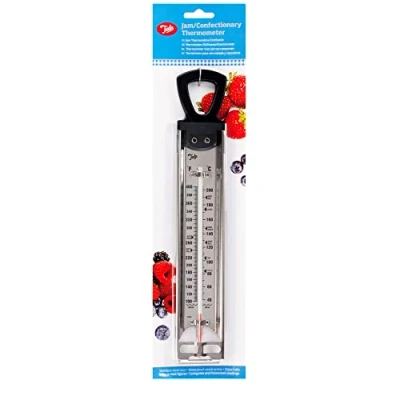 Afbeelding van Tala Jam Thermometer roestvrij staal vervaardiging temperatuurgids gemakkelijk te lezen markeren, Mercury Free van 40 C tot 200 bakaccessoires 39,5 cm x 10
