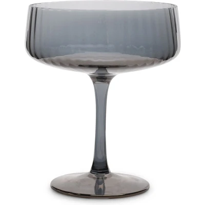 Afbeelding van Salt &amp; Pepper Champagneglas 23cl coupe smoked Ray set/4