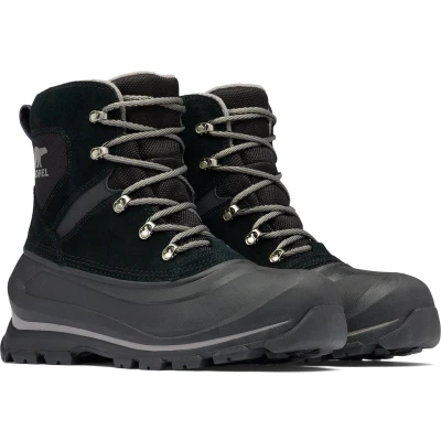 Afbeelding van Sorel Veterboots, Heren, Maat: 45, Black Leer en textiel