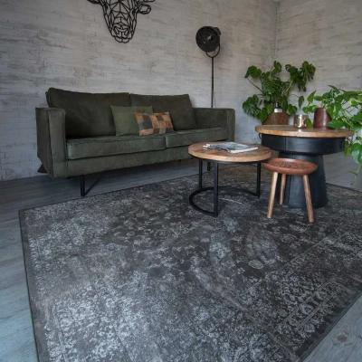 Afbeelding van Vintage Vloerkleed Feather Joy De Vivre Bruin 133x195 Cm