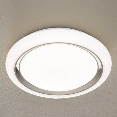 Afbeelding van EGLO Connect Capasso C Wand/Plafondlamp Wit en gekleurd licht Ø340 Wit/Chroom