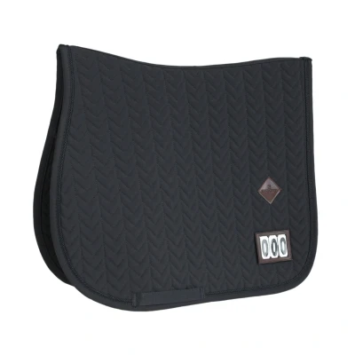 Image de Kentucky Horsewear Tapis de Selle Fishbone Competition Saut Noir Full