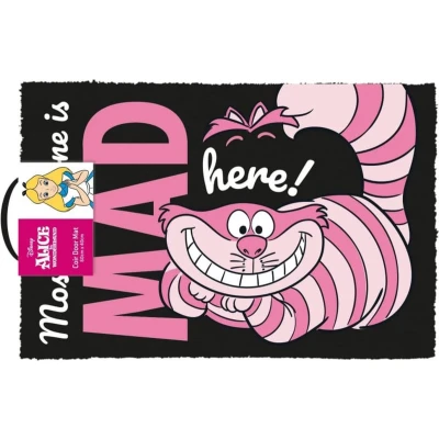 Afbeelding van Disney Alice In Wonderland &quot;We&#039;re All Mad Here!&quot; Deurmat 40x60cm